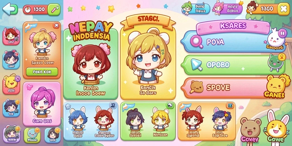 Screenshot menunjukkan antarmuka permainan slot yang menarik.