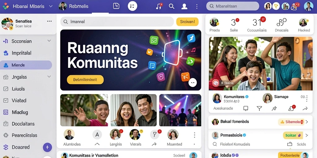 Tampilan antarmuka pengguna yang menarik.
