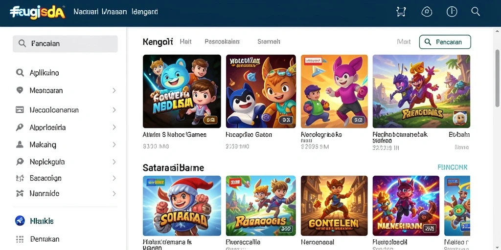 Tampilan utama game ORCA128 yang menawan dan user-friendly.