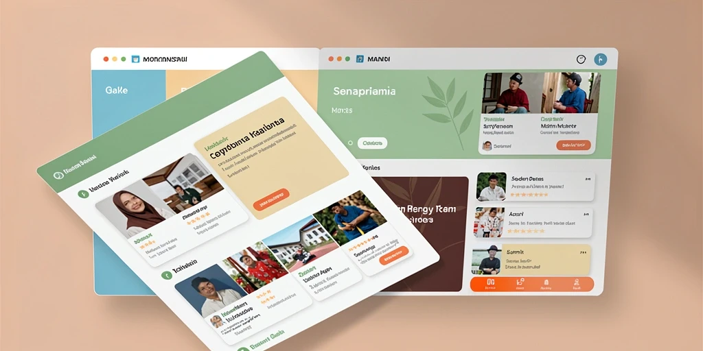 Antarmuka aplikasi yang mudah dipahami.