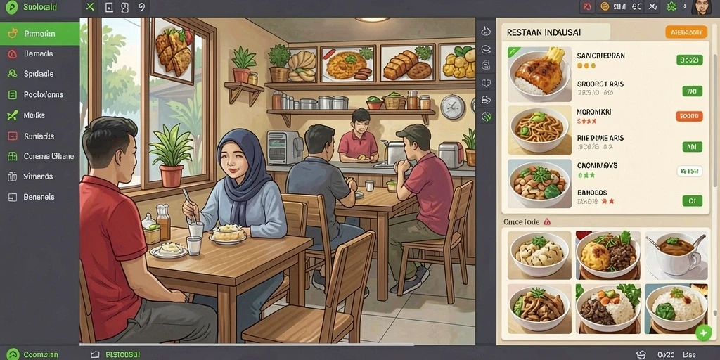 Tampilan antarmuka yang menarik dan modern.